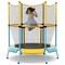 Costway 48" Toddler Trampoline for Kids with Safety Enclosure Net Heavy-duty Frame Orange/Yellow